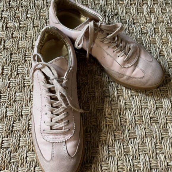 ZESPÀ ZSPGT MAX APLA NAPPA & suede sneaker in Shell - Picture 1 of 6